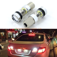 Светодиод белый 1156-3030-20SMD LENS с дополнительным отражателем